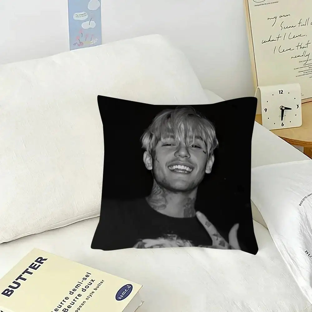 Pop Rap Album Lil Peep Hip   Pillow Gift Home Office Decoration Pillow Bedroom Sofa Car Cushion CoverPillow Case