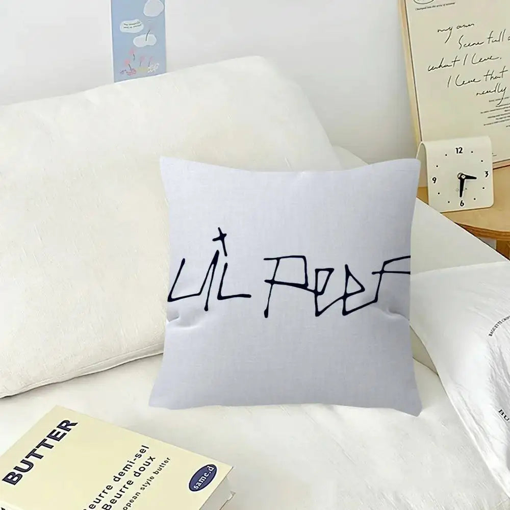 Pop Rap Album Lil Peep Hip   Pillow Gift Home Office Decoration Pillow Bedroom Sofa Car Cushion CoverPillow Case