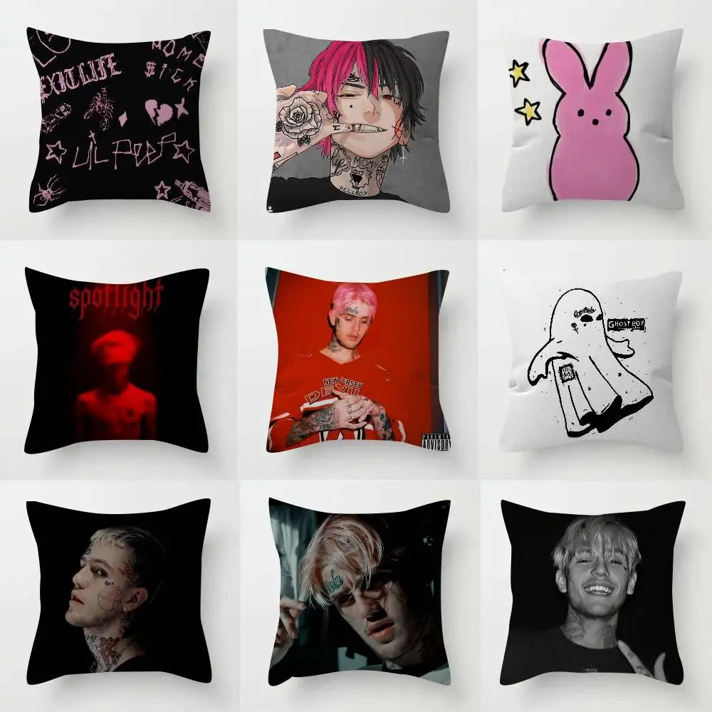 Pop Rap Album Lil Peep Hip   Pillow Gift Home Office Decoration Pillow Bedroom Sofa Car Cushion CoverPillow Case