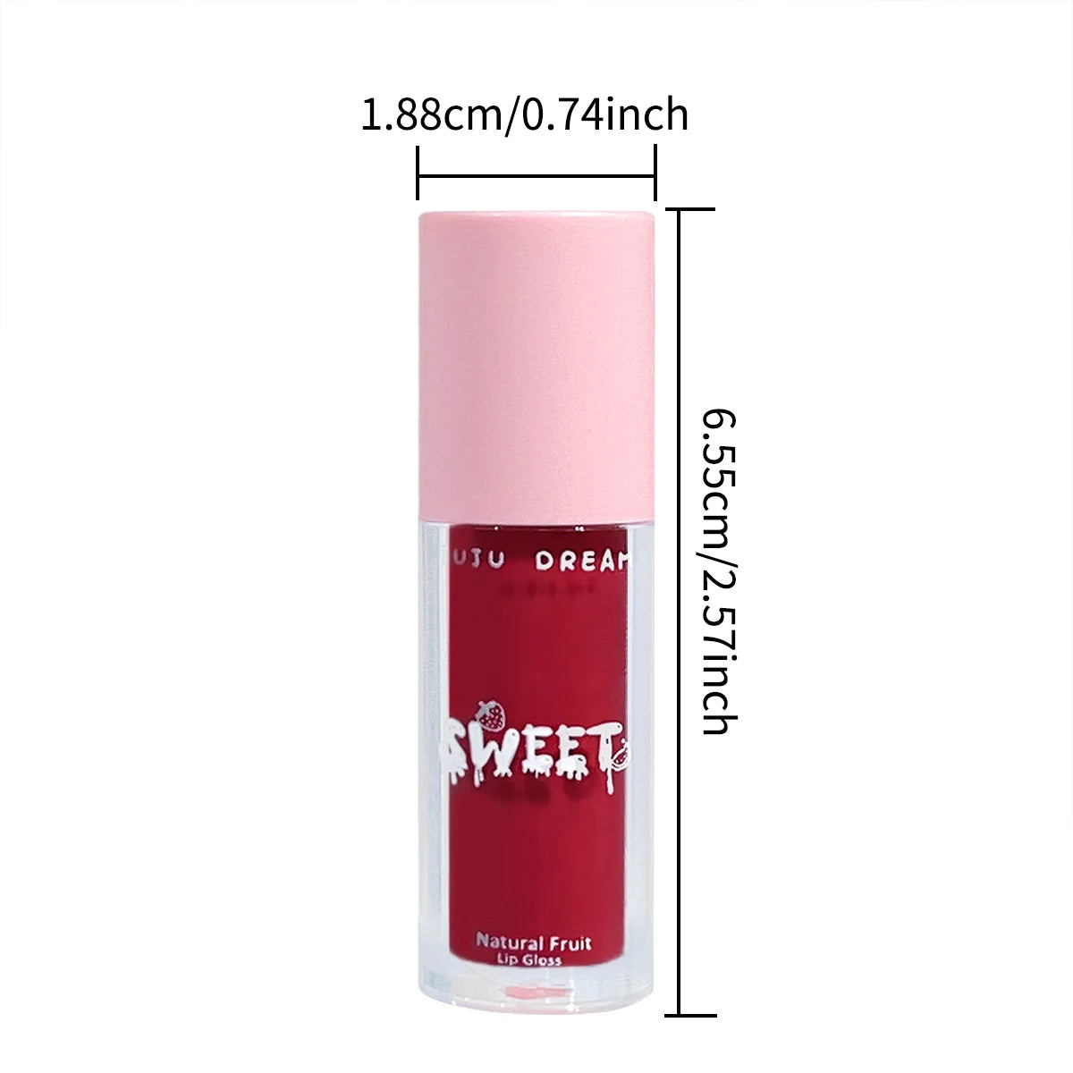 Watery crystal lip gloss Moisturizing Long-lasting color Full gloss Transparent ice cube lipstick Three colors available
