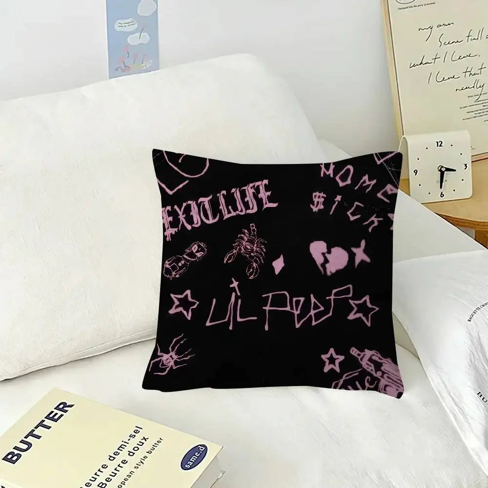 Pop Rap Album Lil Peep Hip   Pillow Gift Home Office Decoration Pillow Bedroom Sofa Car Cushion CoverPillow Case