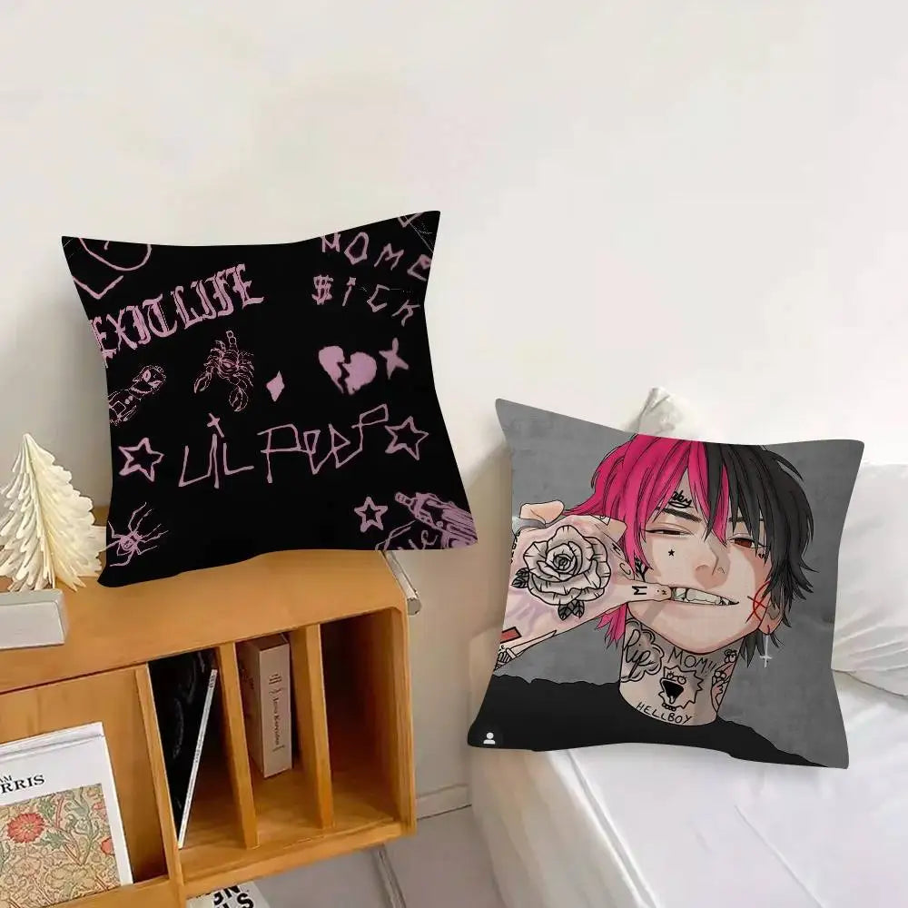 Pop Rap Album Lil Peep Hip   Pillow Gift Home Office Decoration Pillow Bedroom Sofa Car Cushion CoverPillow Case