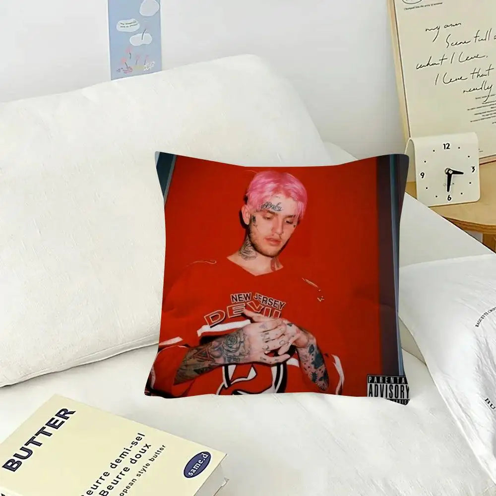 Pop Rap Album Lil Peep Hip   Pillow Gift Home Office Decoration Pillow Bedroom Sofa Car Cushion CoverPillow Case