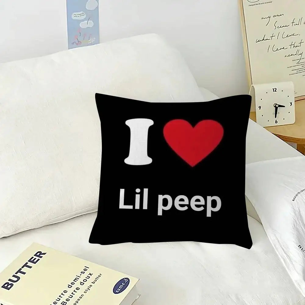 Pop Rap Album Lil Peep Hip   Pillow Gift Home Office Decoration Pillow Bedroom Sofa Car Cushion CoverPillow Case