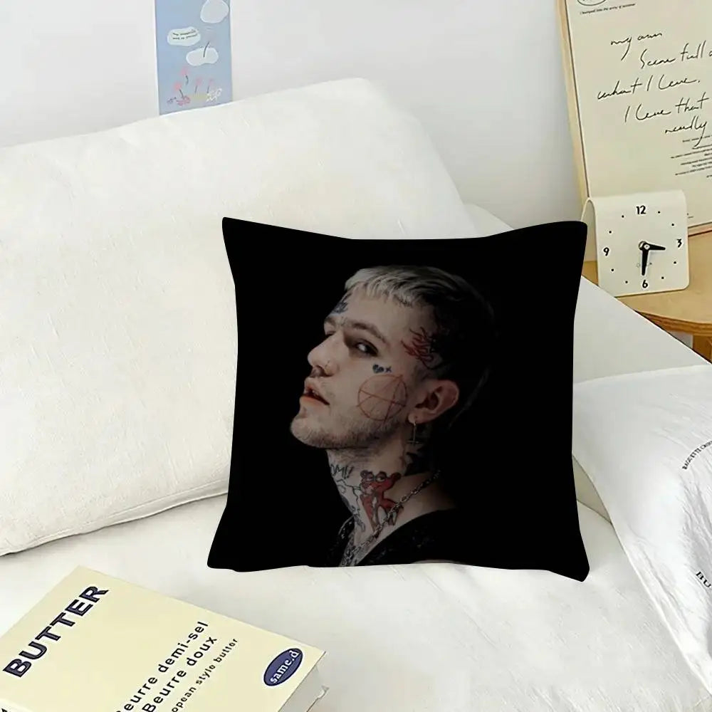 Pop Rap Album Lil Peep Hip   Pillow Gift Home Office Decoration Pillow Bedroom Sofa Car Cushion CoverPillow Case