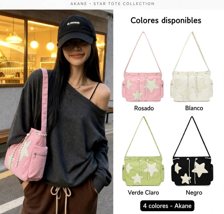 Bolso star girl / tote estudiantil