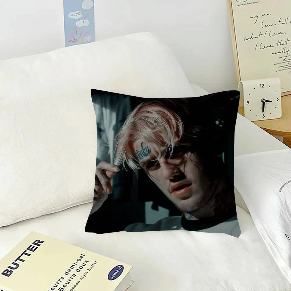 Pop Rap Album Lil Peep Hip   Pillow Gift Home Office Decoration Pillow Bedroom Sofa Car Cushion CoverPillow Case