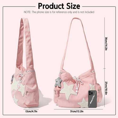 Bolso star girl / tote estudiantil